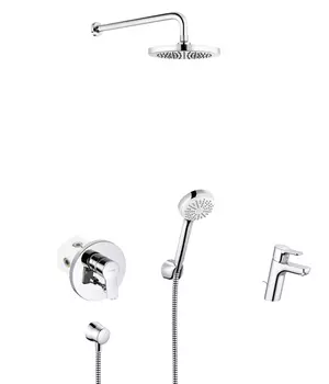 Душевой комплект Kludi Pure&amp;Easy 376300565 хром