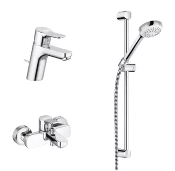 Душевой комплект Kludi Pure&amp;Easy 376850565 хром
