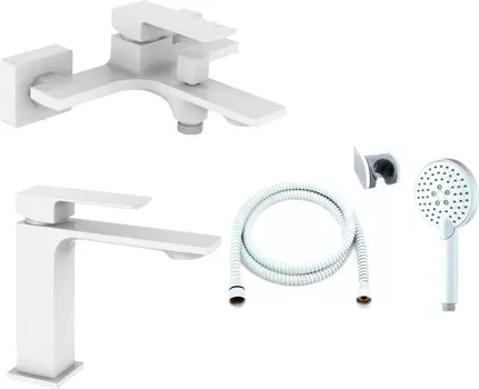 Душевой комплект Orange Lutz M04-311w белый