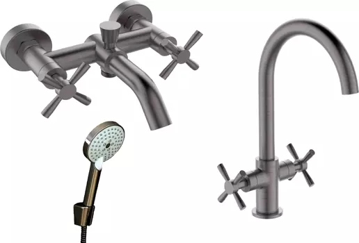 Душевой комплект Orange Mia M34-381gr серый