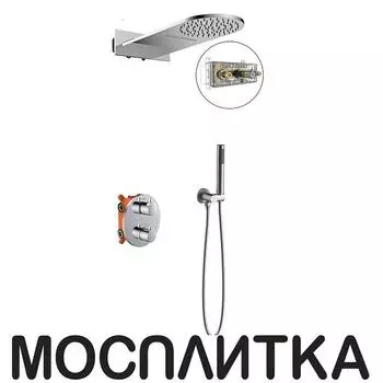 Душевой комплект Vincea VSFW-104TCH термостатический встраиваемый, двухрежимный, хром