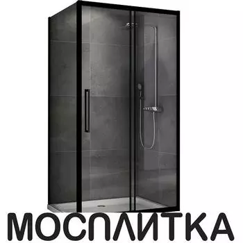 Душевой уголок 120х90 см Abber Schwarzer Diamant AG30120BH-S90B стекло прозрачное, профиль черный