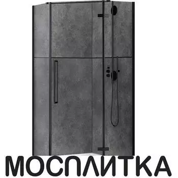 Душевой уголок 80х80 см Abber Ewiges Wasser AG05080B стекло прозрачное, профиль черный