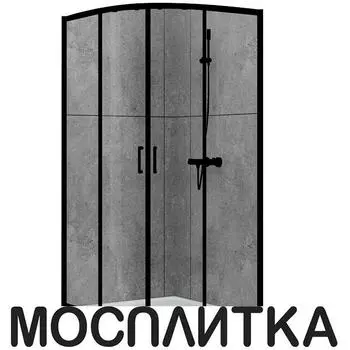 Душевой уголок 90х90 см Abber Schwarzer Diamant AG01090B стекло прозрачное, профиль черный