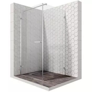 Душевой уголок Ambassador Abner 10011101L 90x90x200 профиль хром, стекло прозрачное