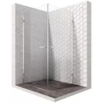 Душевой уголок Ambassador Abner 10011105 90x90x200 профиль хром, стекло прозрачное