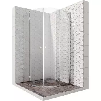 Душевой уголок Ambassador Diamond 12011101 90x90x200 профиль хром, стекло прозрачное