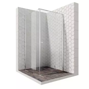 Душевой уголок Ambassador Diamond 12011103R 100x100x200 профиль хром, стекло прозрачное