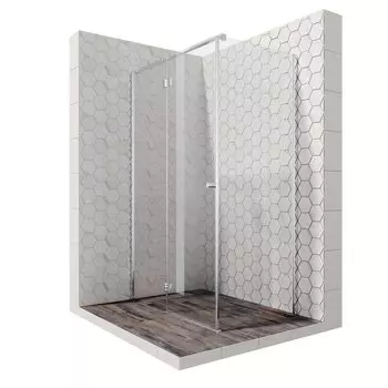 Душевой уголок Ambassador Diamond 12011104L 120x80x200 профиль хром, стекло прозрачное