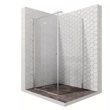 Душевой уголок Ambassador Diamond 12011105L 90x90x200 профиль хром, стекло прозрачное