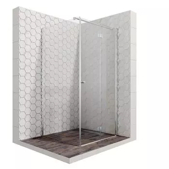 Душевой уголок Ambassador Diamond 12011105R 90x90x200 профиль хром, стекло прозрачное