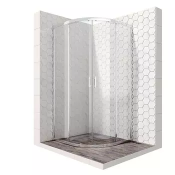 Душевой уголок Ambassador Kingston 14011105 100x100x200 профиль хром, стекло прозрачное