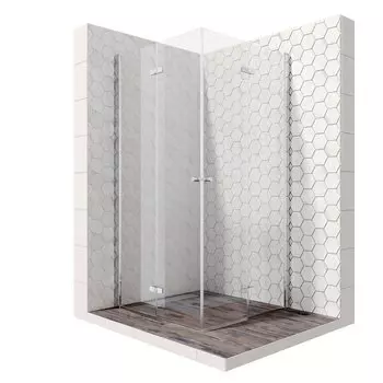 Душевой уголок Ambassador Nord 13011108 90x90x200 профиль хром, стекло прозрачное