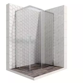 Душевой уголок Ambassador Queen 11011106R 120x200x80 профиль хром, стекло прозрачное