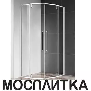 Душевой уголок AQUAme 90х90 см AQM7101-9 профиль хром, стекло прозрачное