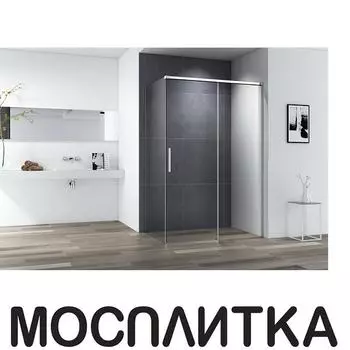 Душевой уголок Cezares DUET SOFT-M-AH-1-110/100-C-Cr стекло прозрачное, профиль хром