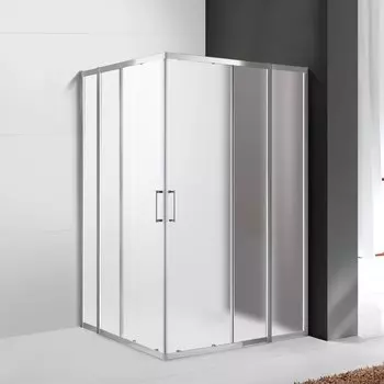 Душевой уголок Cezares MOLVENO-AH-22-130/120-P-Cr 130 см стекло матовое