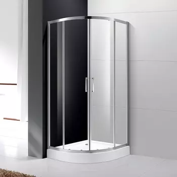 Душевой уголок Cezares Molveno-R-2-80-C-Cr-IV, профиль хром стекло прозрачное 80см