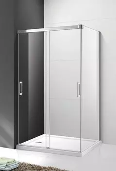 Душевой уголок Cezares Tandem-soft TANDEM-SOFT-AH-2-120/100-C-Cr-IV 120x100 см стекло прозрачное профиль хром