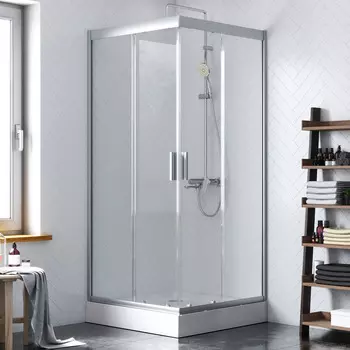 Душевой уголок Damixa Skyline 90х90 см DX35WG-403-090MT стекло прозрачное, профиль хром