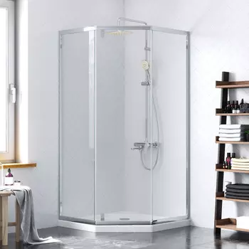 Душевой уголок Damixa Skyline 90х90 см DX35WG-405-090MT стекло прозрачное, профиль хром