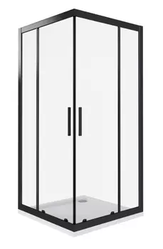 Душевой уголок GOOD DOOR COFE CR-80-C-B КФ00005 черный