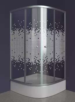 Душевой уголок Niagara 90x90 см стекло мозаика