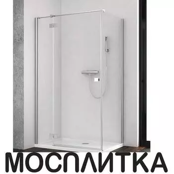 Душевой уголок Radaway Essenza New KDJ 100х80 см левый, стекло прозрачное, профиль хром