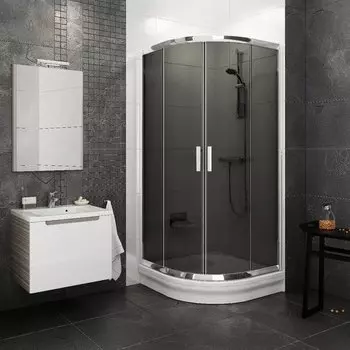 Душевой уголок Ravak BLIX BLCP4-80 сатин+ Grafit