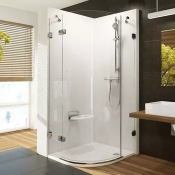 Душевой уголок Ravak BRILLIANT BSKK3 BSKK3-80 L хром+ прозрачное стекло