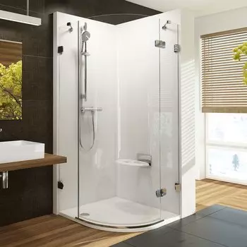 Душевой уголок Ravak BRILLIANT BSKK3 BSKK3-80 R хром+ прозрачное стекло