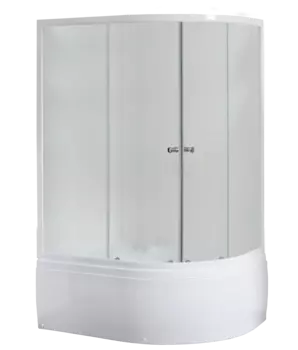 Душевой уголок Royal Bath 8120BK-C матовое левый