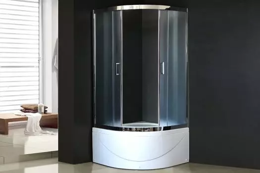 Душевой уголок Royal Bath RB 90BK-C-CH (матовое)