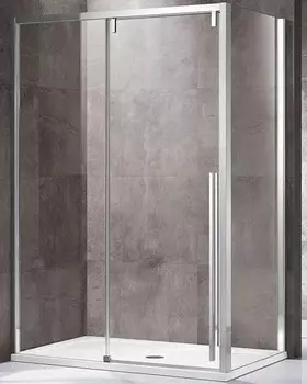 Душевой уголок Vincea Lugano VSR-1L1015CL-1, 150*100, хром, стекло прозрачное, Easy Clean