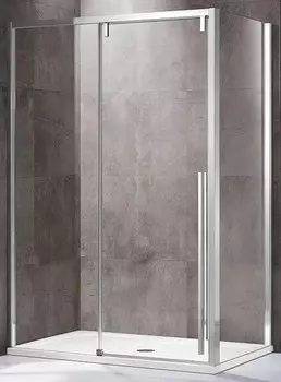 Душевой уголок Vincea Lugano VSR-1L8012CL-1 120x80 см хром, стекло прозрачное, Easy Clean