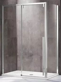 Душевой уголок Vincea Lugano VSR-1L9014CL-1 140x90см хром, стекло прозрачное, Easy Clean