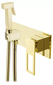 Гигиенический душ Boheme Q 147-GG со смесителем, gold