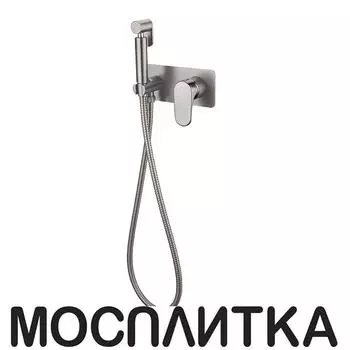 Гигиенический душ Boheme Spectre 457-NB со смесителем, nickle brush