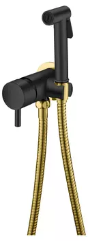 Гигиенический душ Boheme Uno 467-BG со смесителем, black gold