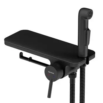 Гигиенический душ Damixa Origin Bit 773500300 со смесителем, черный матовый