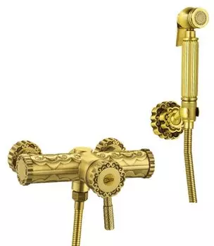 Гигиенический душ со смесителем Lemark Jasmine LM6618B для биде, бронза