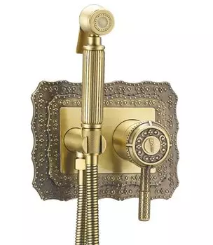 Гигиенический душ со смесителем Lemark Jasmine LM6619B встраиваемый, бронза