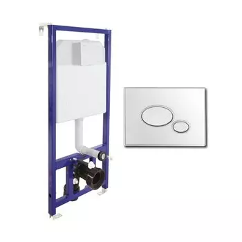 Инсталляция для подвесного унитаза Berges Wasserhaus Novum D3 (Drop) 040233 с клавишей