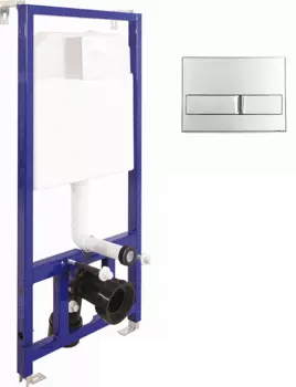 Инсталляция для подвесного унитаза Berges Wasserhaus Novum L3 (Line) 040213 с клавишей