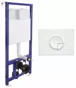 Инсталляция для подвесного унитаза Berges Wasserhaus Novum R1 (Ring) 040221 с клавишей