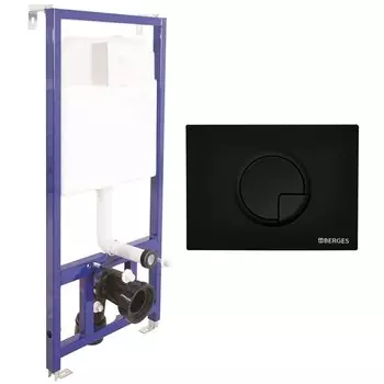 Инсталляция для подвесного унитаза Berges Wasserhaus Novum R4 (Ring) 040225 с клавишей