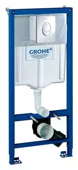 Инсталляция для подвесного унитаза Grohe Rapid SL 38721001, 3 в 1 с кнопкой смыва
