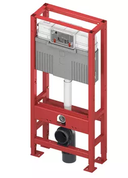 Инсталляция для подвесного унитаза TECE Profil с универсальным смывным бачком, 4 опоры