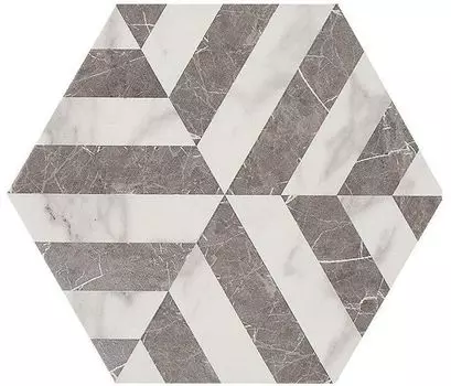 Керамогранит Allmarble Statuario Decoro 21х18,2