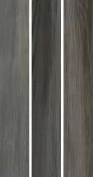 Керамогранит Ливинг Вуд серый темный обрезной 9,6х60